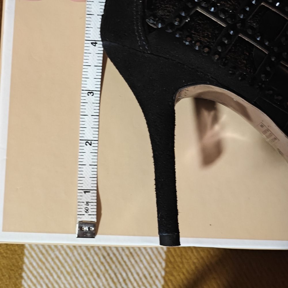 Michael Kors Woman's Yvonne Open Toe Cage Bootie, Black - Picture 6 of 7